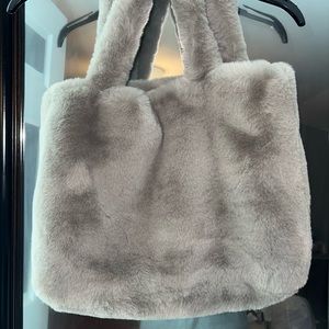 Medium sized faux fur bag